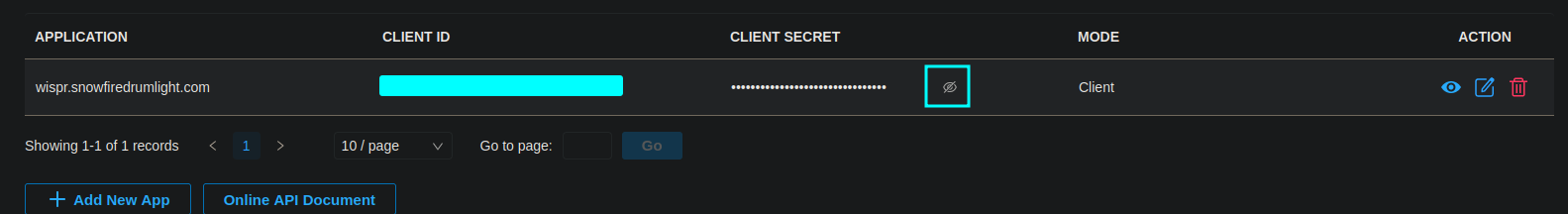 Omada Pro Client Secret