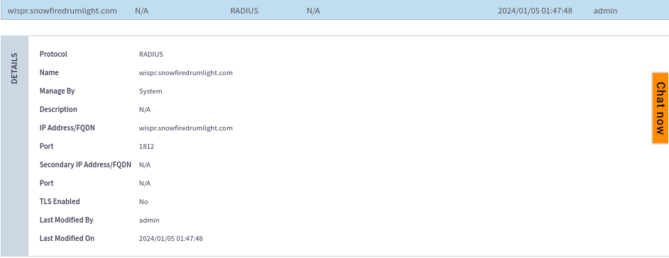 wispr radius config